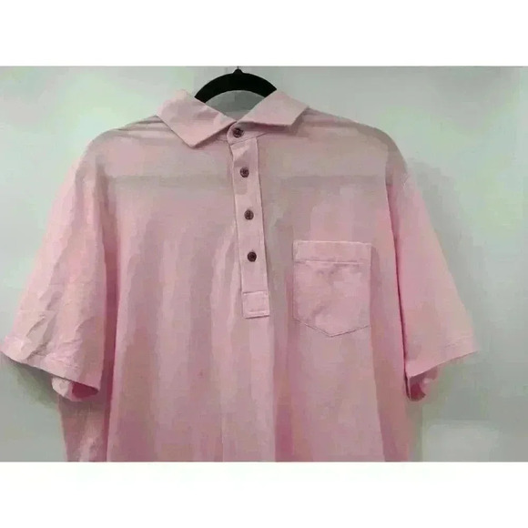 Greyson Men’s Spirit Pink Performance Polo Shirt Cotton/Spandex Blend, Sz Large - Picture 1 of 6